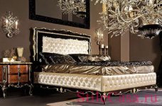 Кровать Settecento-Glamour argento, фабрика Antico Borgo